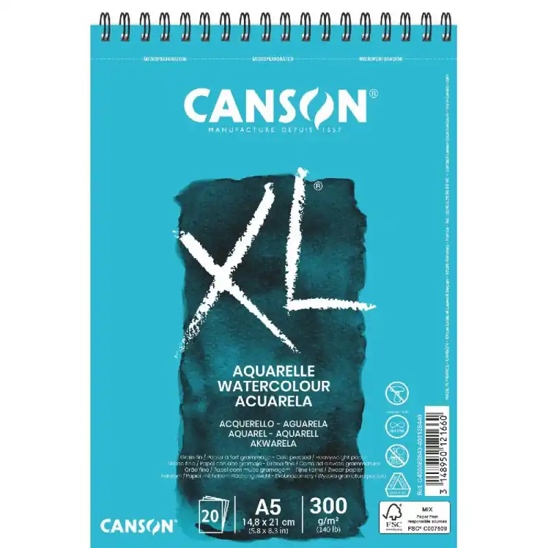 Canson XL aquarelle A5 Direct Beschikbaar