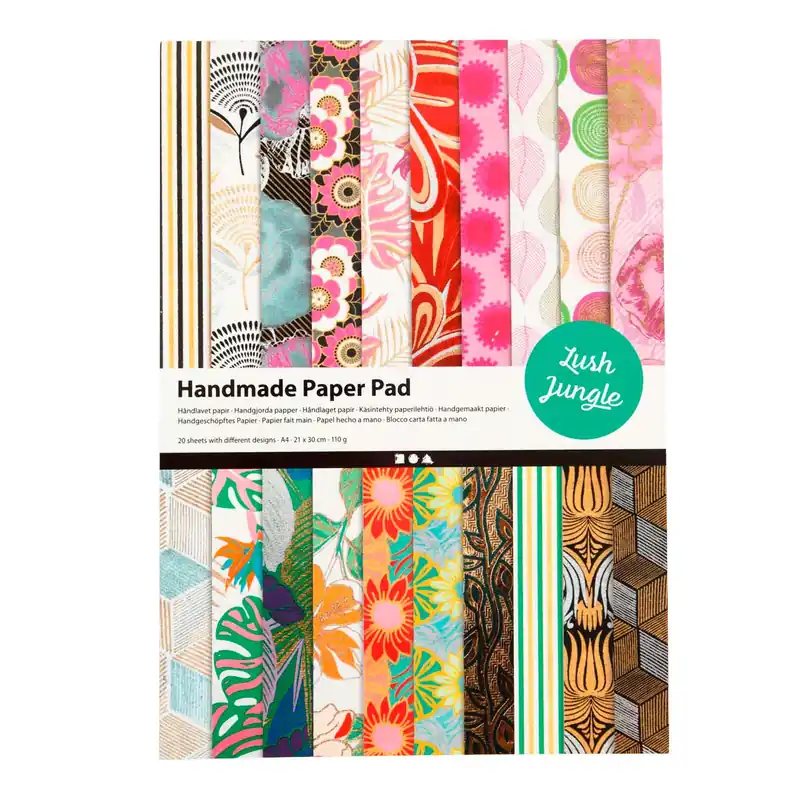Actieprijs CCHobby handgeschept papier A4 – lush jungle