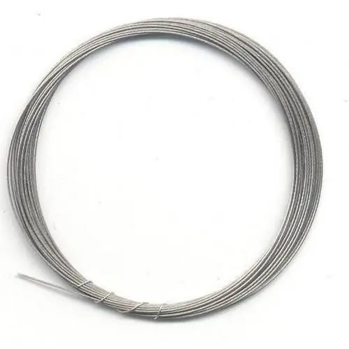 UIThobby metaaldraad nylon coating zilverkleur 0,4 mmx4m Hoge Kwaliteit