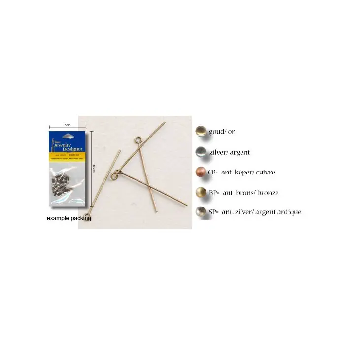 Voordeelprijs Vaessen Creative – Messing kettelstift 3cm