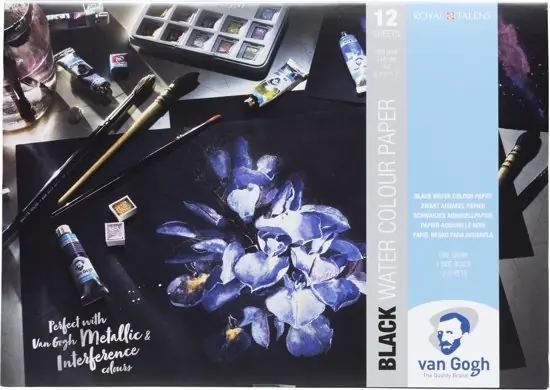 Lage Kosten Van Gogh aquarelpapier – A4 zwart