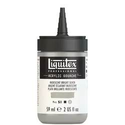 Liquitex acrylic gouache 59ml – S1 236 Iridiscent bright silver Fabrieksprijs