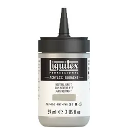 Liquitex acrylic gouache 59ml – S1 600 Neutral grey 7 Betrouwbaar