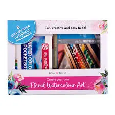 Direct Beschikbaar Royal Talens – Floral watercolour art Set