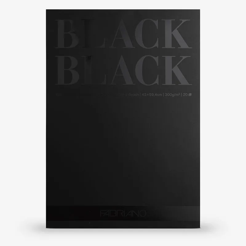 Fabriano Black on Black – 300gr A2 Superprijs