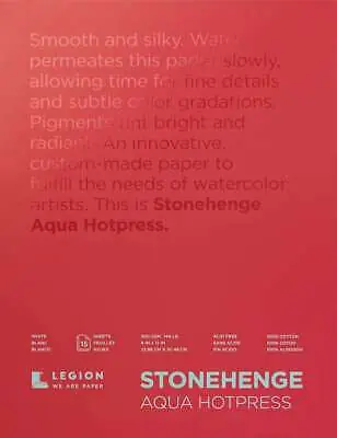Legion Stonehenge aquarelpapier hotpressed – 23 x 30 Beperkt Aanbod