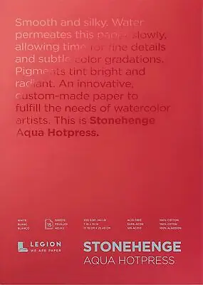 Exclusieve Aanbieding Legion Stonehenge aquarelpapier hotpressed – 18 x 25