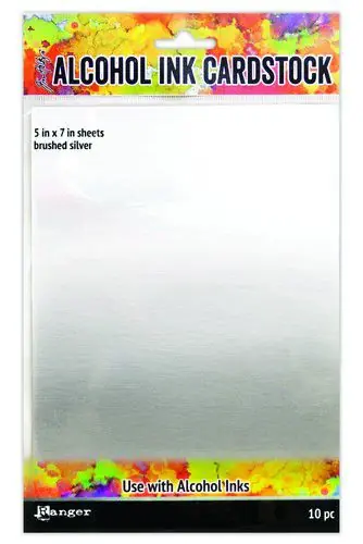 Beste Prijs Ranger alcohol ink cardstock – brushed silver