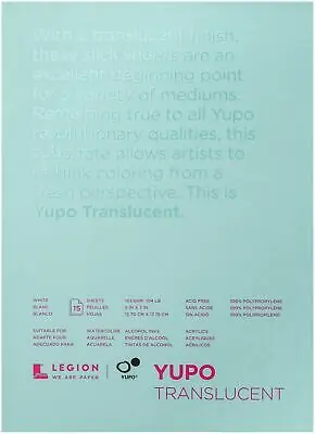 Legion Yupo translucent 153gr 12 x 17 Flitsaanbieding
