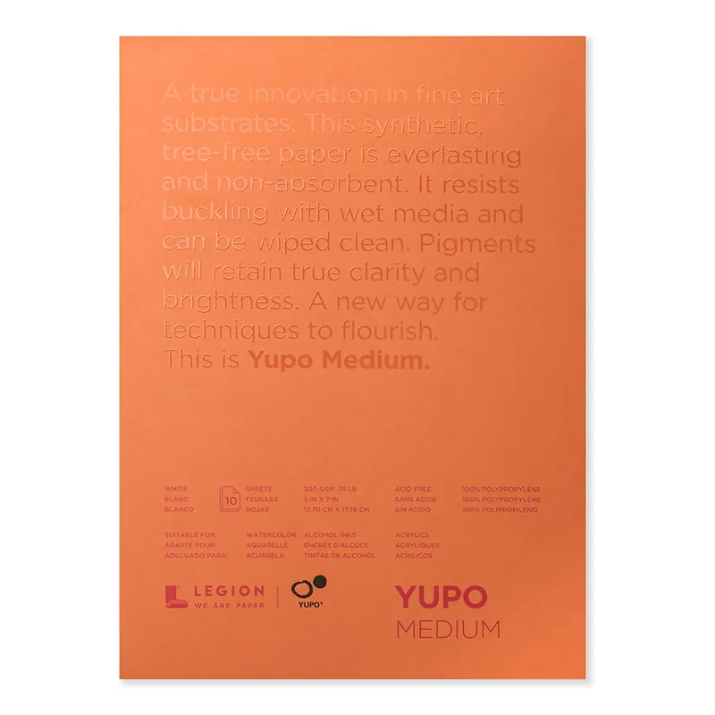 Legion Yupo medium 200gr 12 x 17 Gereduceerde Prijs