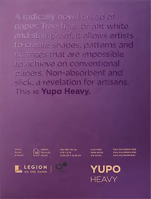 Legion Yupo heavy 390gr 22 x 30 Hoge Kwaliteit