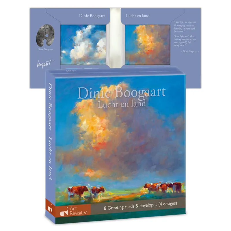 Korting Wenskaartenset 8 kaarten – Dinie Boogaart – lucht & land