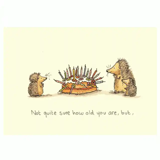 Wenskaart – Not quite sure how old you are, but, Anita Jeram Weekendaanbieding