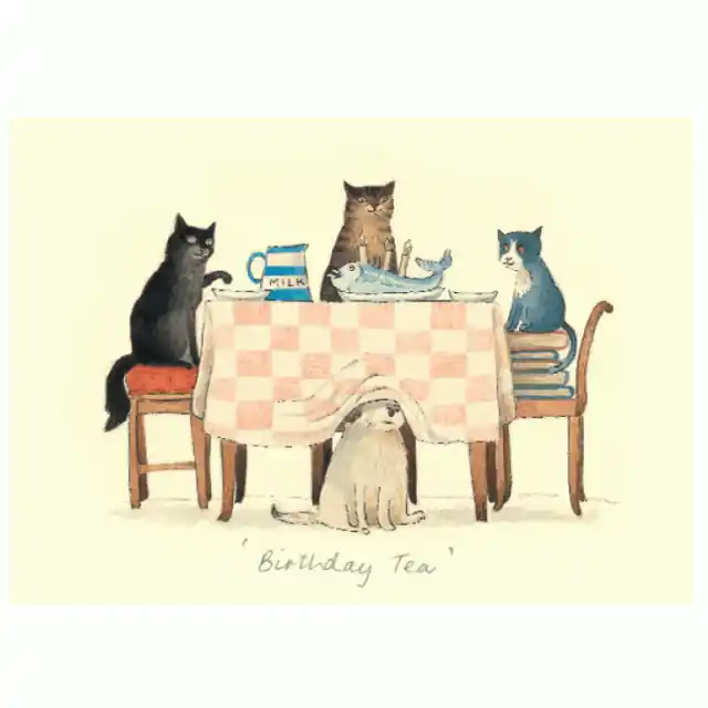Goedkoop Wenskaart – Birthday tea, Alison Friend