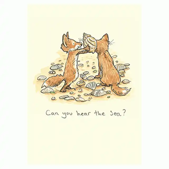 Wenskaart – Can you hear the sea?, Anita Jeram Laatste Versie