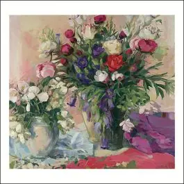 Wenskaart Carla Rodenberg – boeket – 10×10 Direct Verzonden