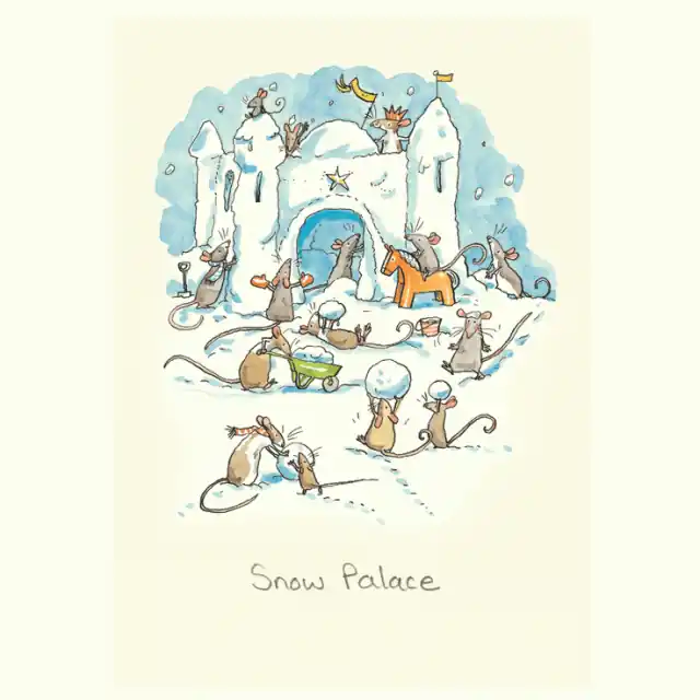 Wenskaart – snow palace, Anita Jeram Shop Nu