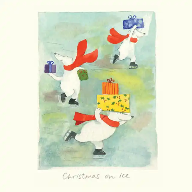 Seizoensaanbieding Wenskaart – polar mail, Anna Shuttlewood