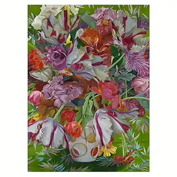 Wenskaart Theo Leijdekkers – De groene doek – 15 x 15 Fabrieksprijs