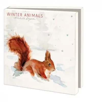 Op = Op Kerstkaartenset – Winter animals, Michelle Dujardin, set 10 kaarten