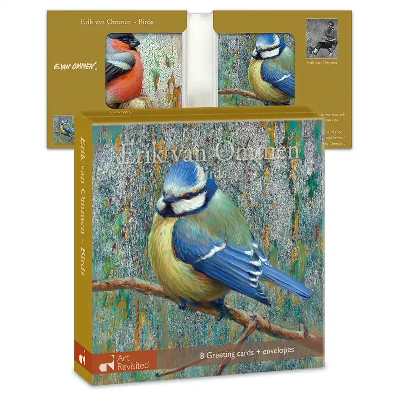 Wenskaartenset 8 kaarten – Erik van Ommen – Birds Rechtstreeks Van De Fabrikant