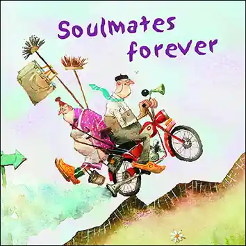 Gratis Retour Wenskaart blic Marius van Dokkum – Soulmates forever – 12 x 12