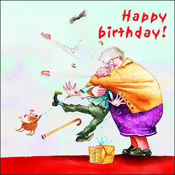 Wenskaart blic Marius van Dokkum – Happy birthday! 3 – 12 x 12 Betaalbaar