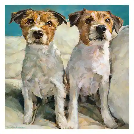 Wenskaart Dorus Brekelmans – Kenneth en James – 15 x 15 Beperkte Voorraad