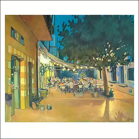 Korting Wenskaart Jasper van Deutekom – Een warme avond – 15 x 15