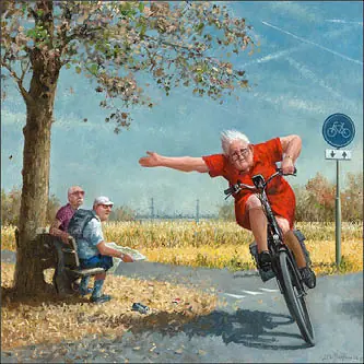 Weekendaanbieding Wenskaart Marius van Dokkum – Lentebriesje – 15 x 15