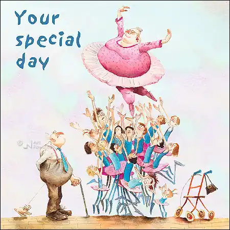 Wenskaart blic Marius van Dokkum – Your special day – 12 x 12 Finale Uitverkoop