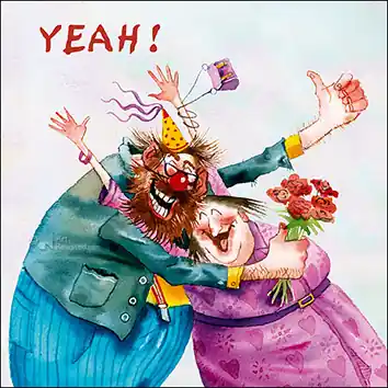 Voordeelprijs Wenskaart blic Marius van Dokkum – Yeah – 12 x 12
