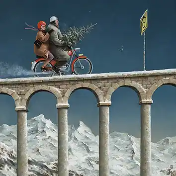 Wenskaart Marius van Dokkum – Wegomlegging – 10 x 10 Uitverkoop