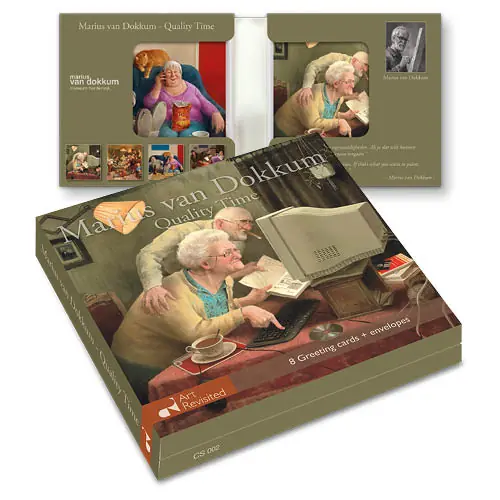 Nieuw Wenskaartenset 8 kaarten – Marius van Dokkum – Quality time