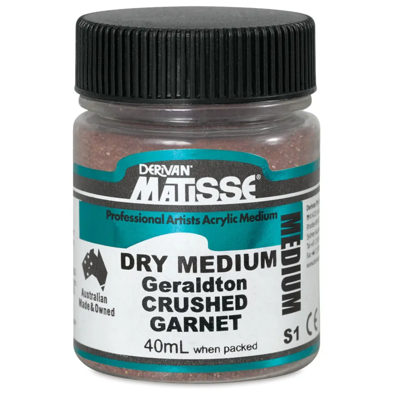 Laatste Versie Derivan Matisse dry medium – Geraldton crushed garnet 40ml
