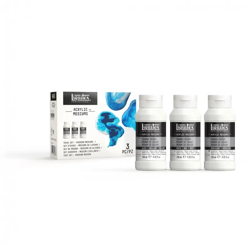 Goedkoop Liquitex pouringmedium – probeerset 3x118ml