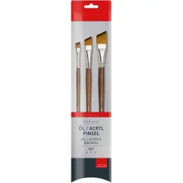 Actieprijs AMI penselen serie A165 – schuin synthetisch 4, 8 en 12
