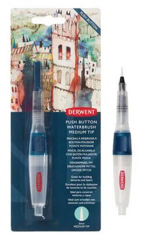 Derwent waterbrush – medium tip 3mm Finale Uitverkoop