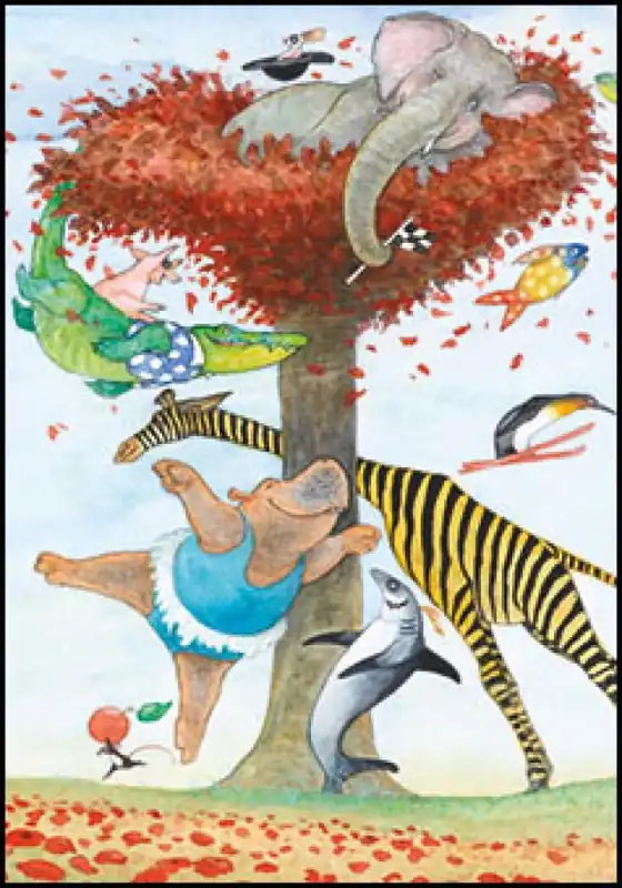 Op = Op Ansichtkaart PC3831 – Dans om de boom