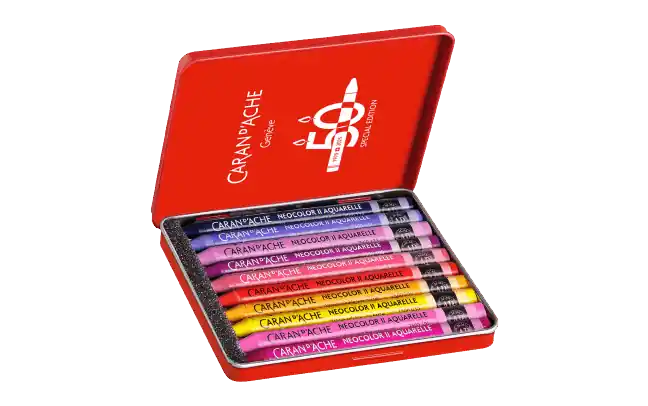 Aanbieding Caran d'Ache Neocolor 2 – set 10 pop limited edtion
