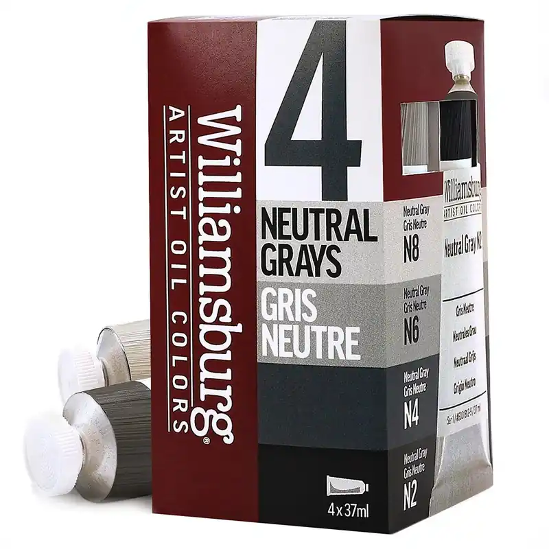 Williamsburg artist oil color – set neutraal grijs 4x37ml Koopje