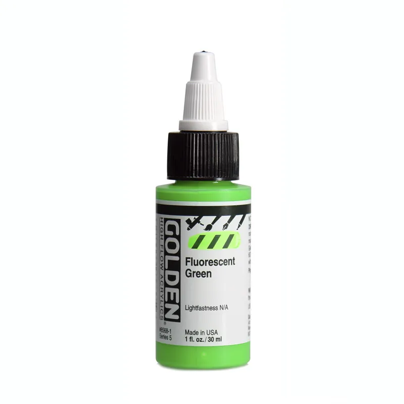 Populair Golden high flow acrylics 30ml – S5 – 8568 fluorescent green