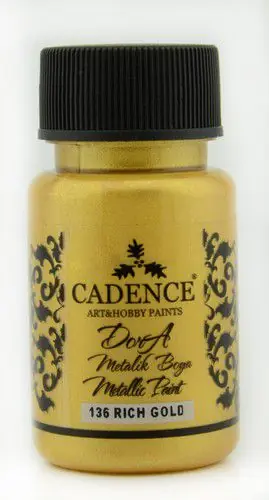 Cadence dora metallic verf 50ml – 136 rich gold Weekendaanbieding