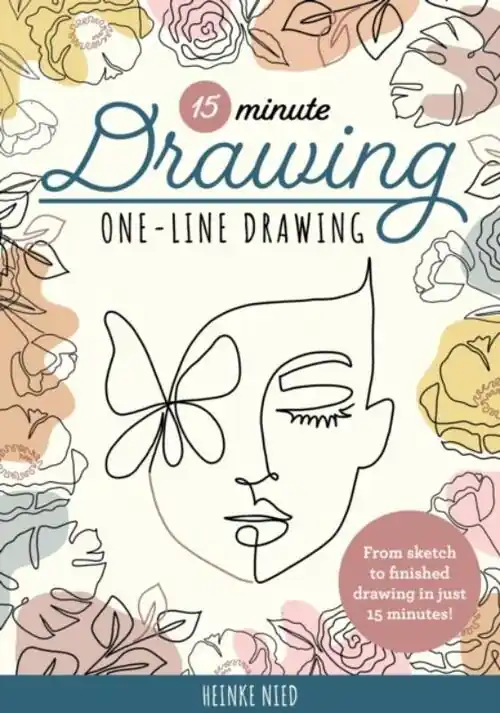Alleen Vandaag 15 minute drawing one-line drawing, Heinke Nied