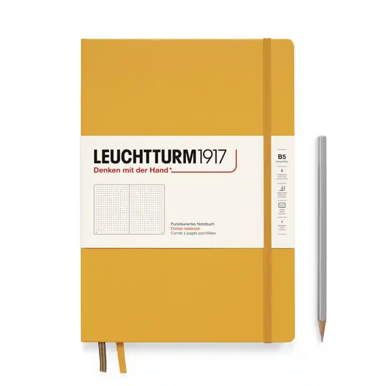 Direct Verzonden Leuchtturm1917 B5 hardcover – dotted – rising sun