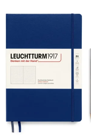 Aanbieding Leuchtturm1917 B5 hardcover – dotted – Navy