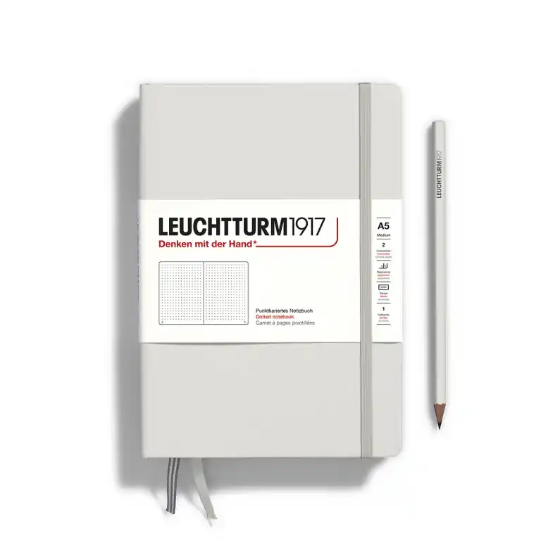 Leuchtturm1917 medium – dotted – light grey Fabrieksprijs