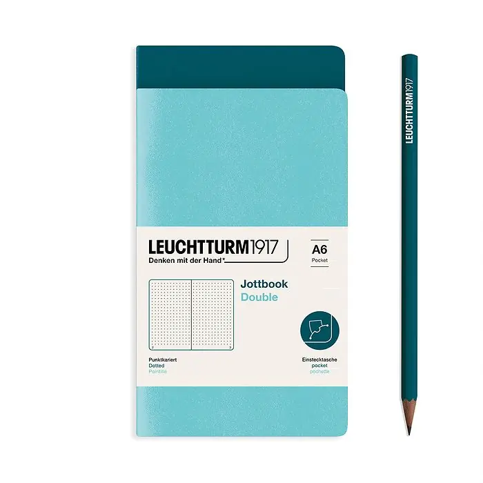 Leuchtturm1917 jottbook pocket – dotted – aqua/pacific Dagaanbieding