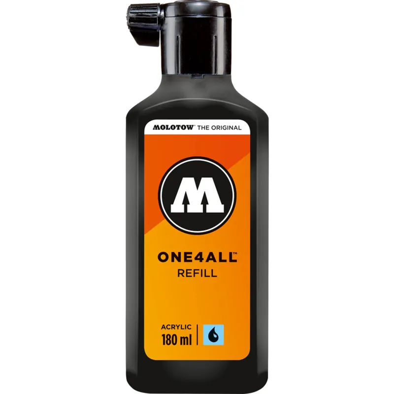 Tijdelijk Beschikbaar Molotow navulling 180ml – 180 signaal zwart