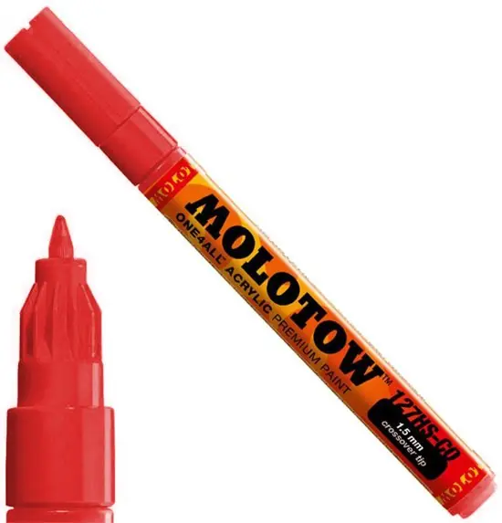 Molotow acrylmarker 1.5mm 013 traffic red Premium